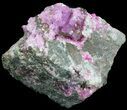 Lustrous Cobaltoan Calcite Crystals on Matrix - Morocco #49232-1